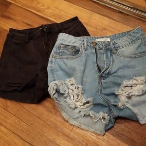 Bundle of high waisted shorts